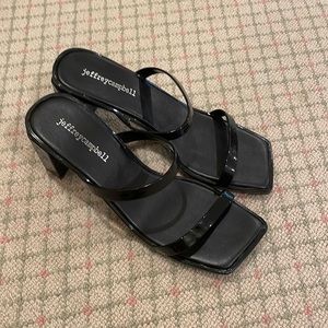 Black Kitten Heels (Size 8)